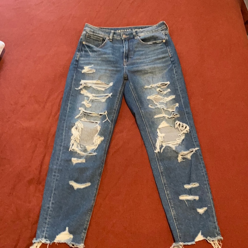 American Eagle High Rise Mom Jean